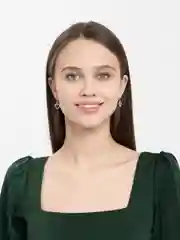 Серебряный серьги Сердца металлические