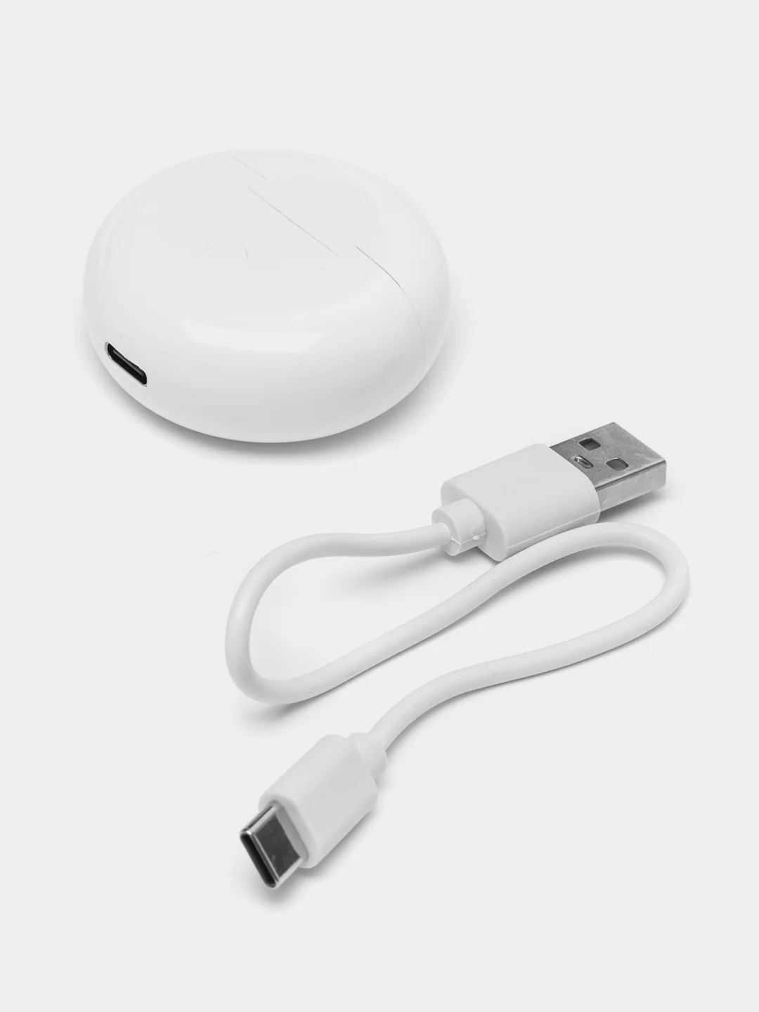 Белый беспроводные наушники Bluetooth Air Pro 6 TWS, c микрофоном и зарядным кейсом