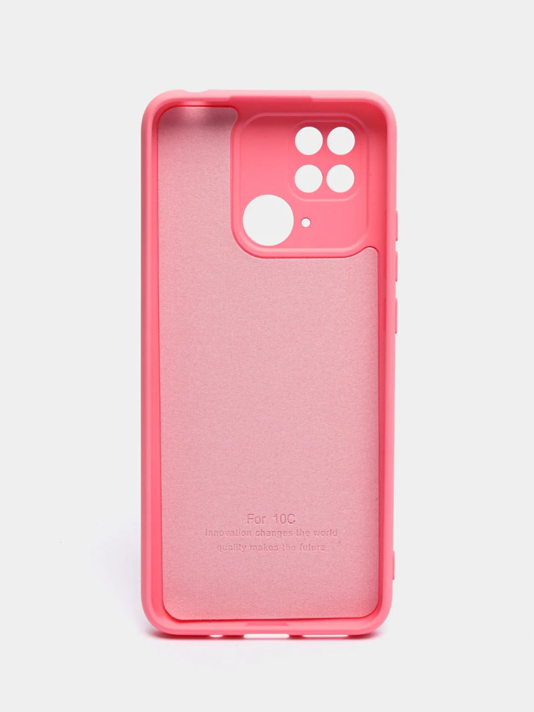 Розовый чехол с бархатной подкладкой для Xiaomi Redmi 10C, 8 цветов Silicon Cover