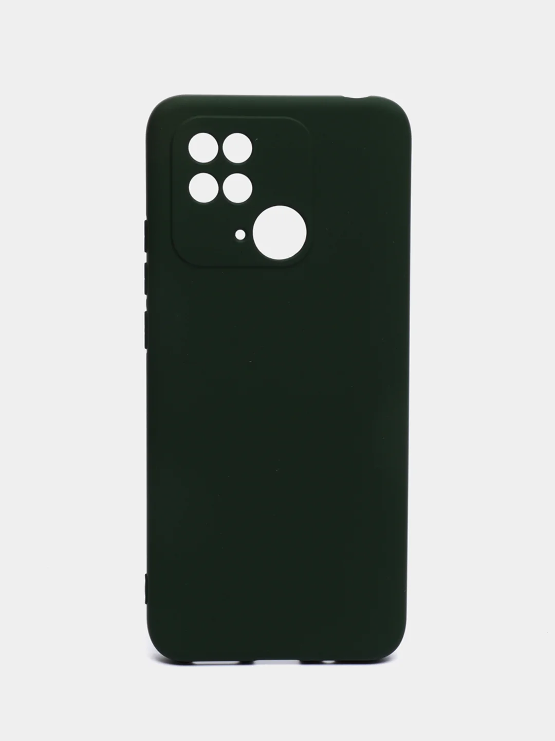 Зеленый чехол с бархатной подкладкой для Xiaomi Redmi 10C, 8 цветов Silicon Cover