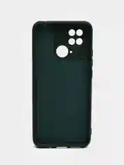 Зеленый чехол с бархатной подкладкой для Xiaomi Redmi 10C, 8 цветов Silicon Cover