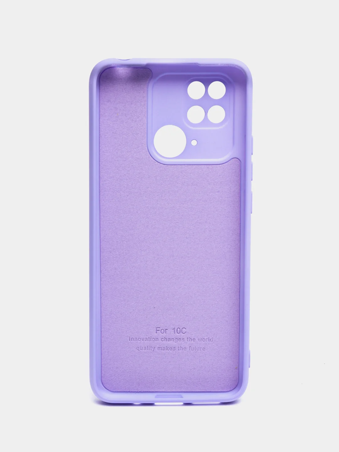 Фиолетовый чехол с бархатной подкладкой для Xiaomi Redmi 10C, 8 цветов Silicon Cover