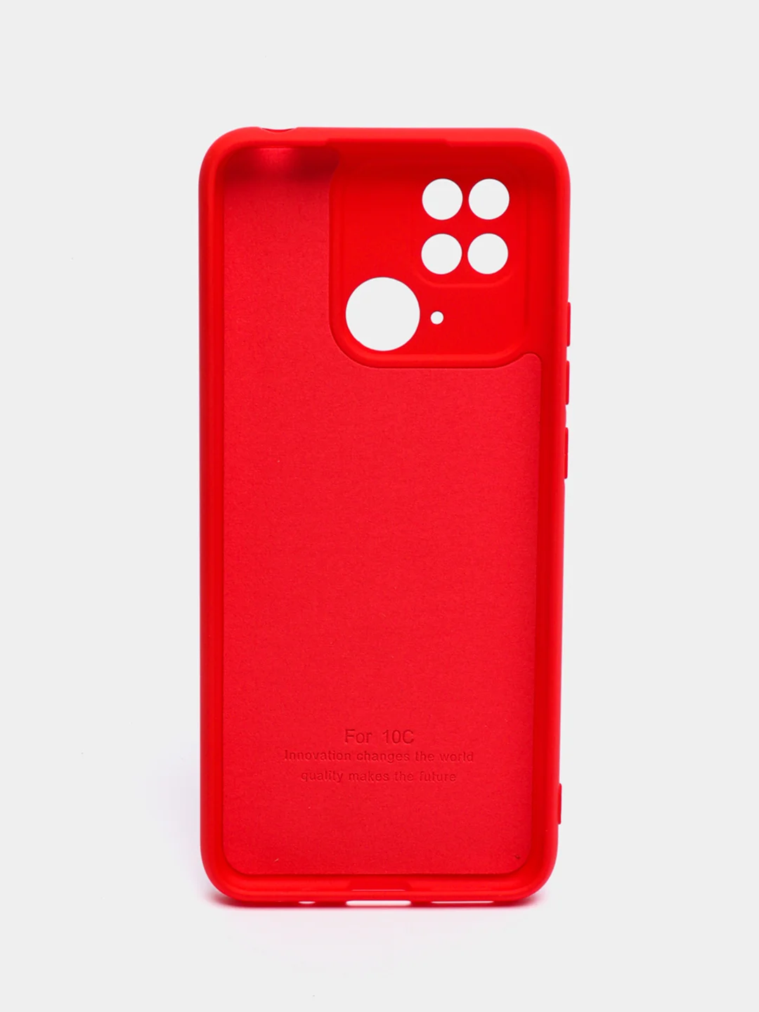 Красный чехол с бархатной подкладкой для Xiaomi Redmi 10C, 8 цветов Silicon Cover