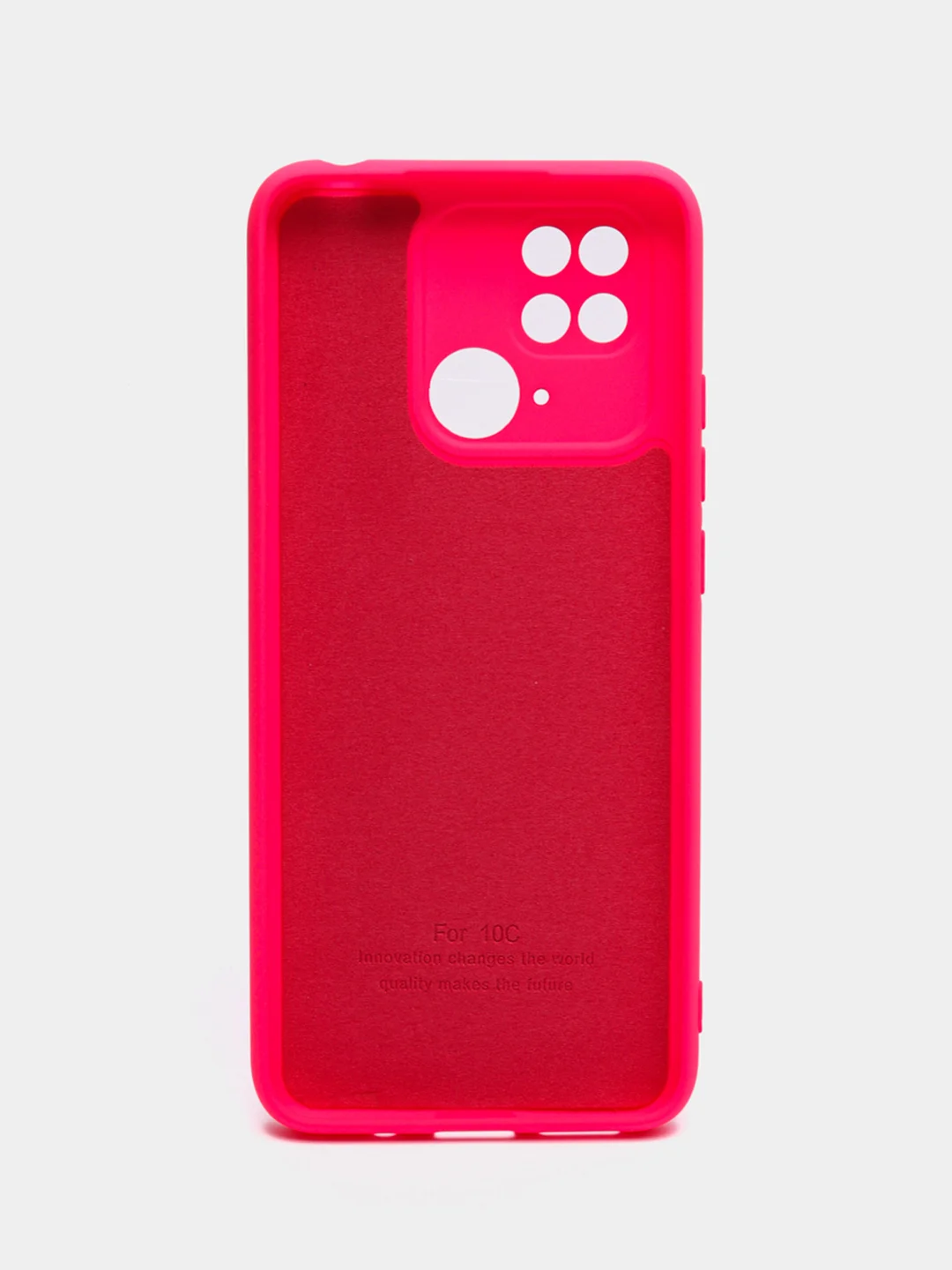 Фуксия чехол с бархатной подкладкой для Xiaomi Redmi 10C, 8 цветов Silicon Cover