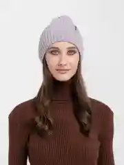 Сиреневый шапка женская