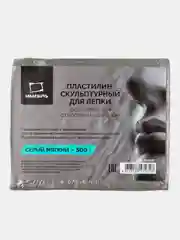 Пластилин скульптурный Малевичъ, серый, мягкий, 500 г