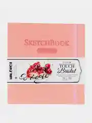 Скетчбук Малевичъ для графики и маркеров Bristol Touch, розовый, 180 г/м, 14х14 см, 40л