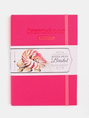 Скетчбук Малевичъ для графики и маркеров Bristol Touch, малиновый, 180 г/м, А5 см, 50л