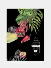 Папка с бумагой для сухих техник Малевичъ Graf'Art, black, 150 г/м, А4, 25 л