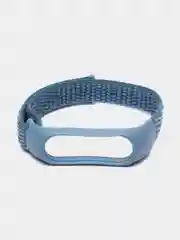 Голубой ремешок нейлоновый для фитнес браслетов Xiaomi Mi Band 4/5/6