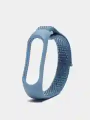 Голубой ремешок нейлоновый для фитнес браслетов Xiaomi Mi Band 4/5/6
