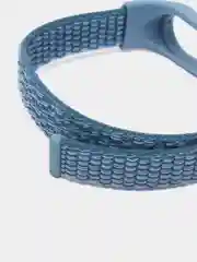 Голубой ремешок нейлоновый для фитнес браслетов Xiaomi Mi Band 4/5/6