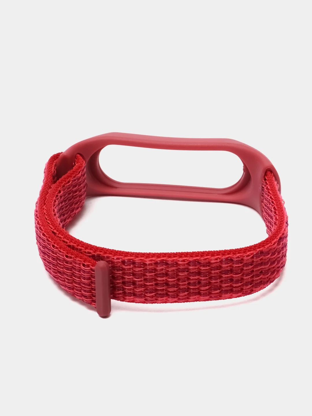 Красный ремешок нейлоновый для фитнес браслетов Xiaomi Mi Band 4/5/6