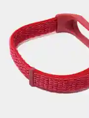Красный ремешок нейлоновый для фитнес браслетов Xiaomi Mi Band 4/5/6