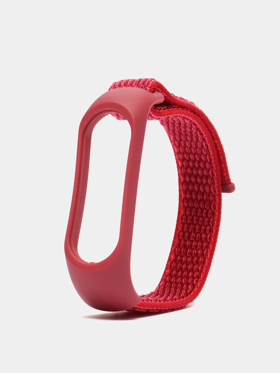 Красный ремешок нейлоновый для фитнес браслетов Xiaomi Mi Band 4/5/6
