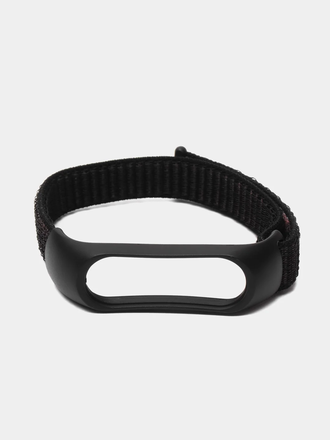 Черный ремешок нейлоновый для фитнес браслетов Xiaomi Mi Band 4/5/6
