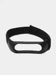 Черный ремешок нейлоновый для фитнес браслетов Xiaomi Mi Band 4/5/6