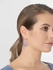 Сиреневый серьги мишки