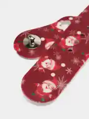 Бордовый ремешок силиконовый, новогодний, для часов Apple Watch X22 pro, X7, X7 Pro, M16, HW22