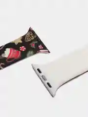 Черный ремешок силиконовый, новогодний, для часов Apple Watch X22 pro, X7, X7 Pro, M16, HW22