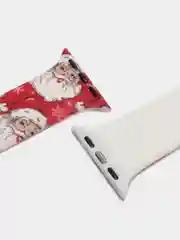 Красный ремешок силиконовый, новогодний, для часов Apple Watch X22 pro, X7, X7 Pro, M16, HW22