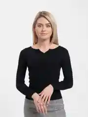 Черный свитер женский