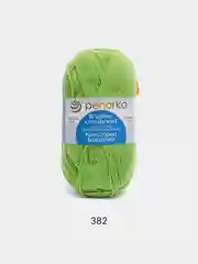 Лайм пряжа Пехорка "Кроссбред Бразилии", 50% шерсть мериноса, 50% акрил, 100 г, 500 м