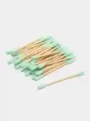 Белый ватные палочки из бамбука 100 штук (для макияжа, ушные)