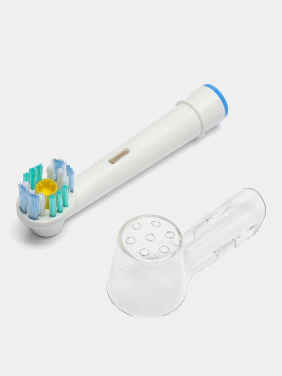 Аметистовый насадки для электрической зубной щетки Oral B Braun c отбеливающими щетинками орал би