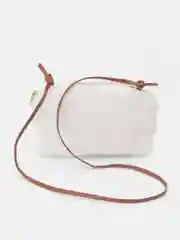 Белый плюшевая сумка через плечо