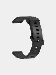 Черный ремешок для Xiaomi Amazfit Bip GTR 42 мм / GTS / Samsung Gear S2 силиконовый сяоми самсунг