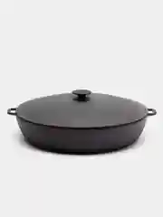 Жаровня Биол 1750К чугунная, с чугунной крышкой, 50 см