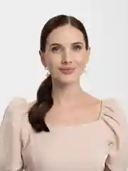 Белый серьги женские гвоздики