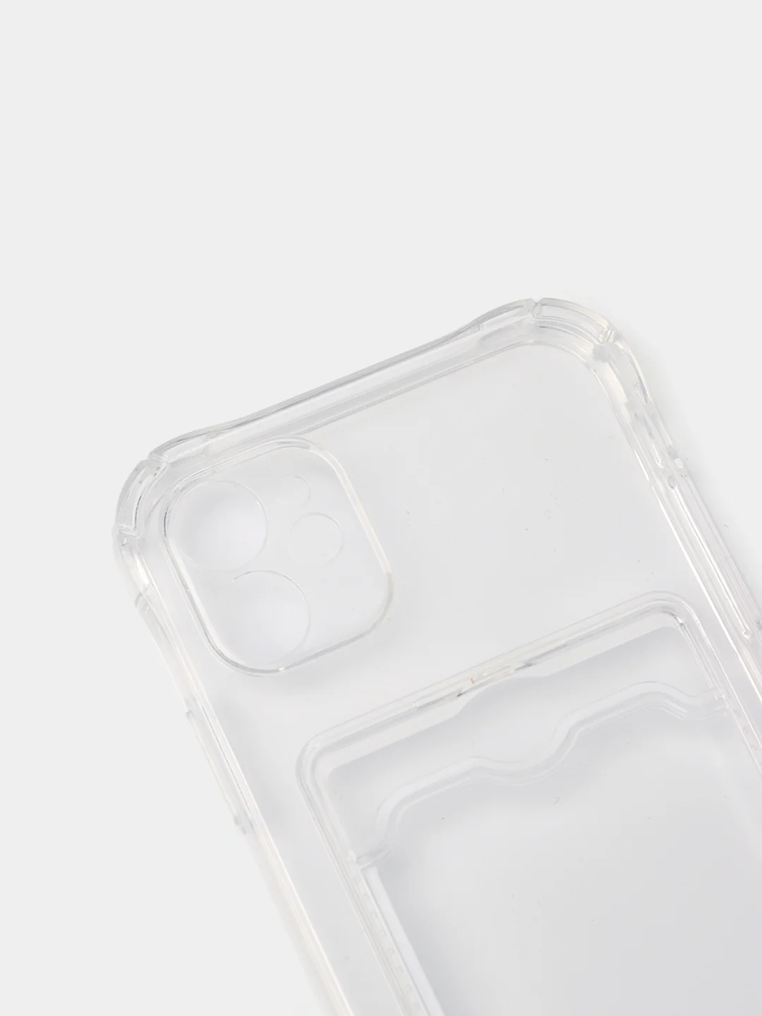 Чехол с карманом для карт на iPhone XR, 11, 12, 13, 14 Pro, Pro Max, силикон