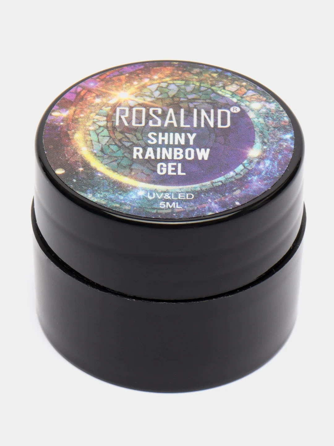 Кораллово-розовый гель-лак мерцающий  для ногтей ROSALIND 5 мл, глиттер для маникюра и педикюра