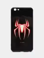 Белый светящийся чехол со стеклянным покрытием для Iphone