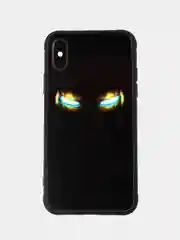 Темно-синий светящийся чехол со стеклянным покрытием для Iphone