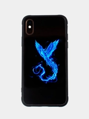 Светящийся чехол со стеклянным покрытием для Iphone