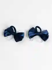 Индиго бантики-резинки, 9 см, разные цвета