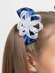Индиго бантики-резинки, 9 см, разные цвета