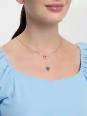 Серебряный цепочка с подвеской "Сердце"