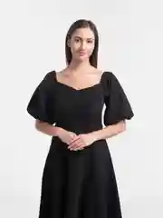 Черный платье женское, вечернее, с открытыми плечами