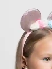 Алый карнавальный ободок "Мышка"