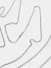 Серебряный стразовая цепочка, стразовая лента