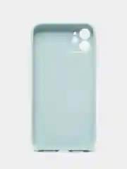 Бирюзовый чехол для iPhone 11, силиконовый, со стеклянной панелью