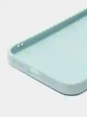 Бирюзовый чехол для iPhone 11, силиконовый, со стеклянной панелью