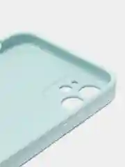 Бирюзовый чехол для iPhone 11, силиконовый, со стеклянной панелью