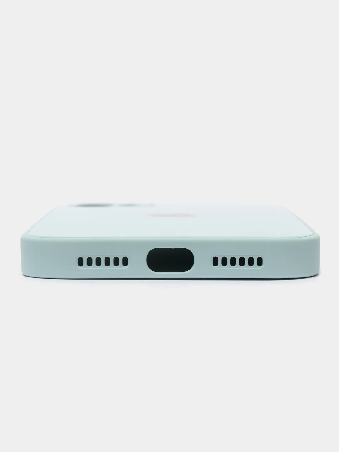 Бирюзовый чехол для iPhone 11, силиконовый, со стеклянной панелью