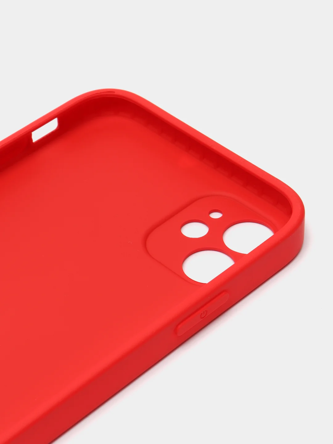 Красный чехол для iPhone 11, силиконовый, со стеклянной панелью