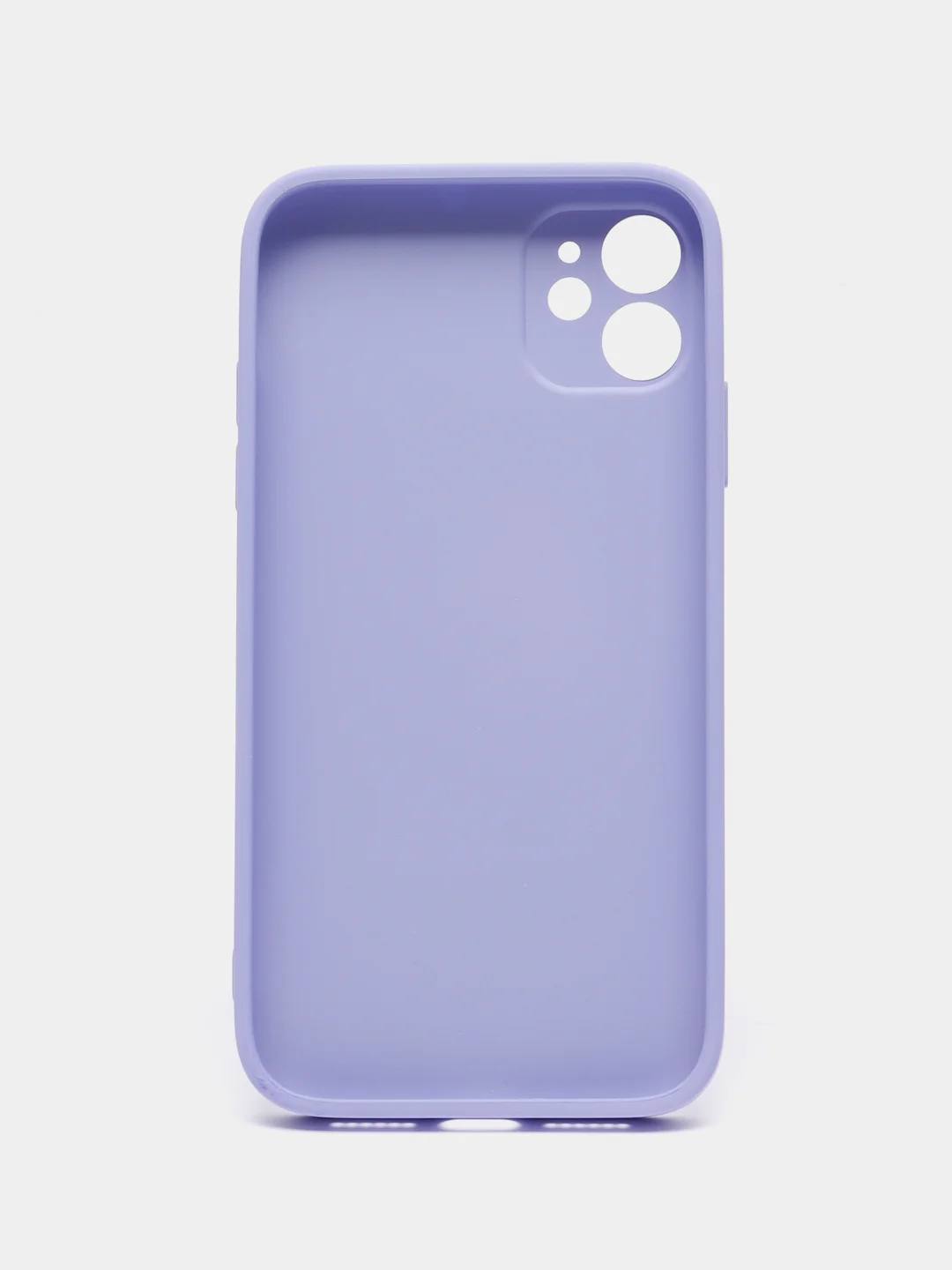 Лавандовый чехол для iPhone 11, силиконовый, со стеклянной панелью